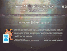 Tablet Screenshot of annemfletcher.com